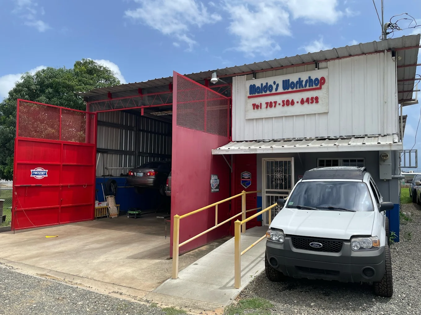 Exterior del taller Maldo's Workshop en Arecibo Puerto Rico